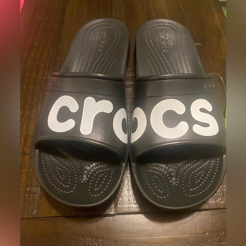 NWT. Unisex Croc Slides